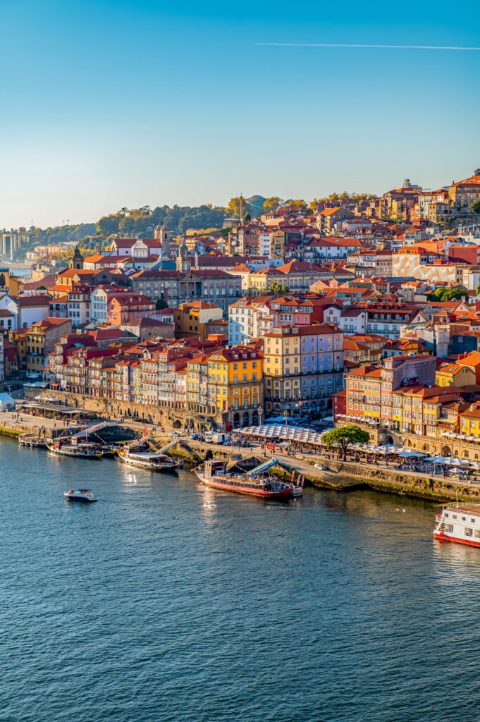 Porto city centre in autumn