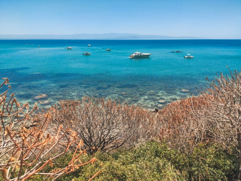 Calm sea of Sicily coast