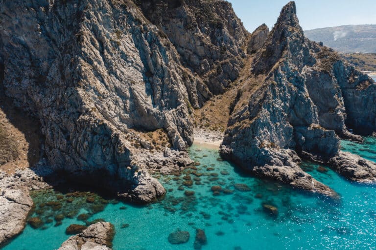 Sicily coast with calm ocean